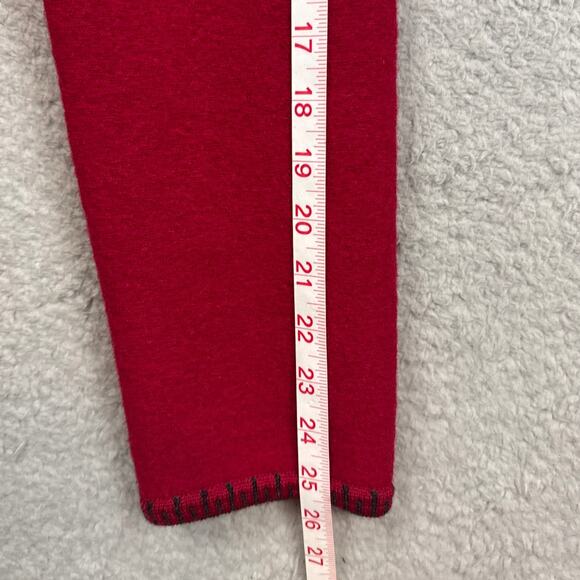 Vintage Geiger Collections Wool Cardigan Jacket Red Embroidered Pockets Size 10 - Picture 5 of 9